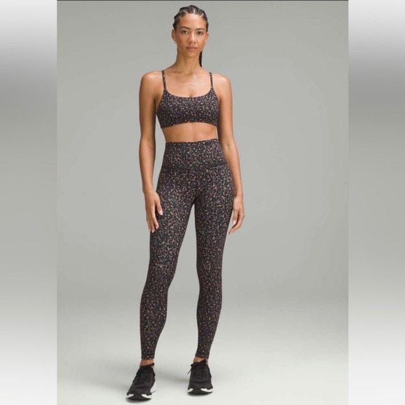 lululemon athletica Pants - Lululemon Wunder Train High-Rise Tight 28" Fluctuate Micro Pink Multi Womens 12